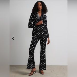 Black and White Polka Dot Suit